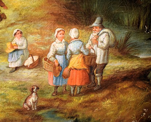 "Fairytale Landscapes with Figures in the Forest"